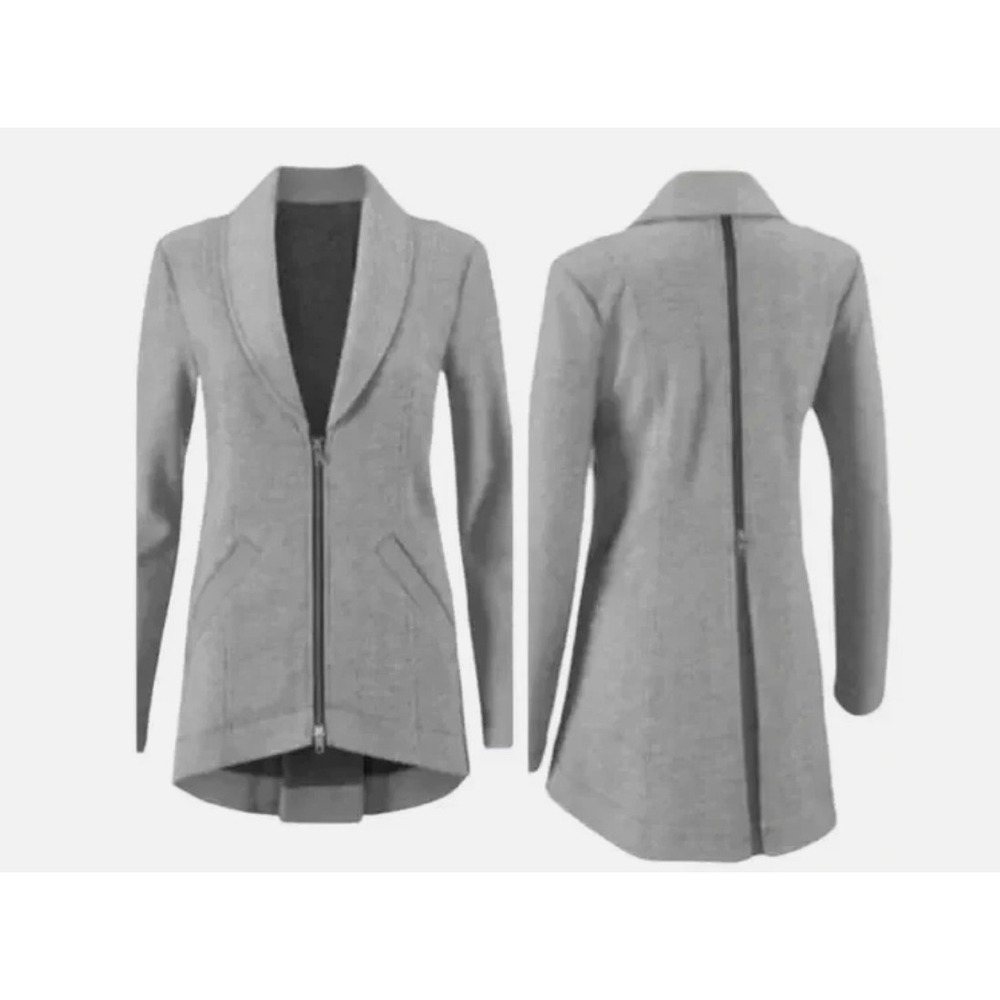 CABI Drop Off Blazer Pocket Jacket in Pinstripe Grays Size Small NWTโ